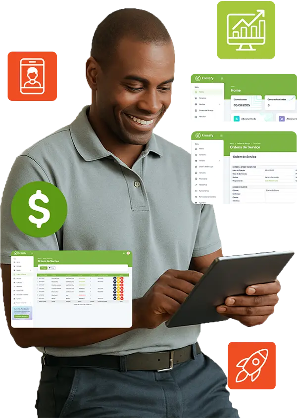 Krossfy Sistema para Gestão de Oficinas Mecânicas - Mecânico e Funcionalidades